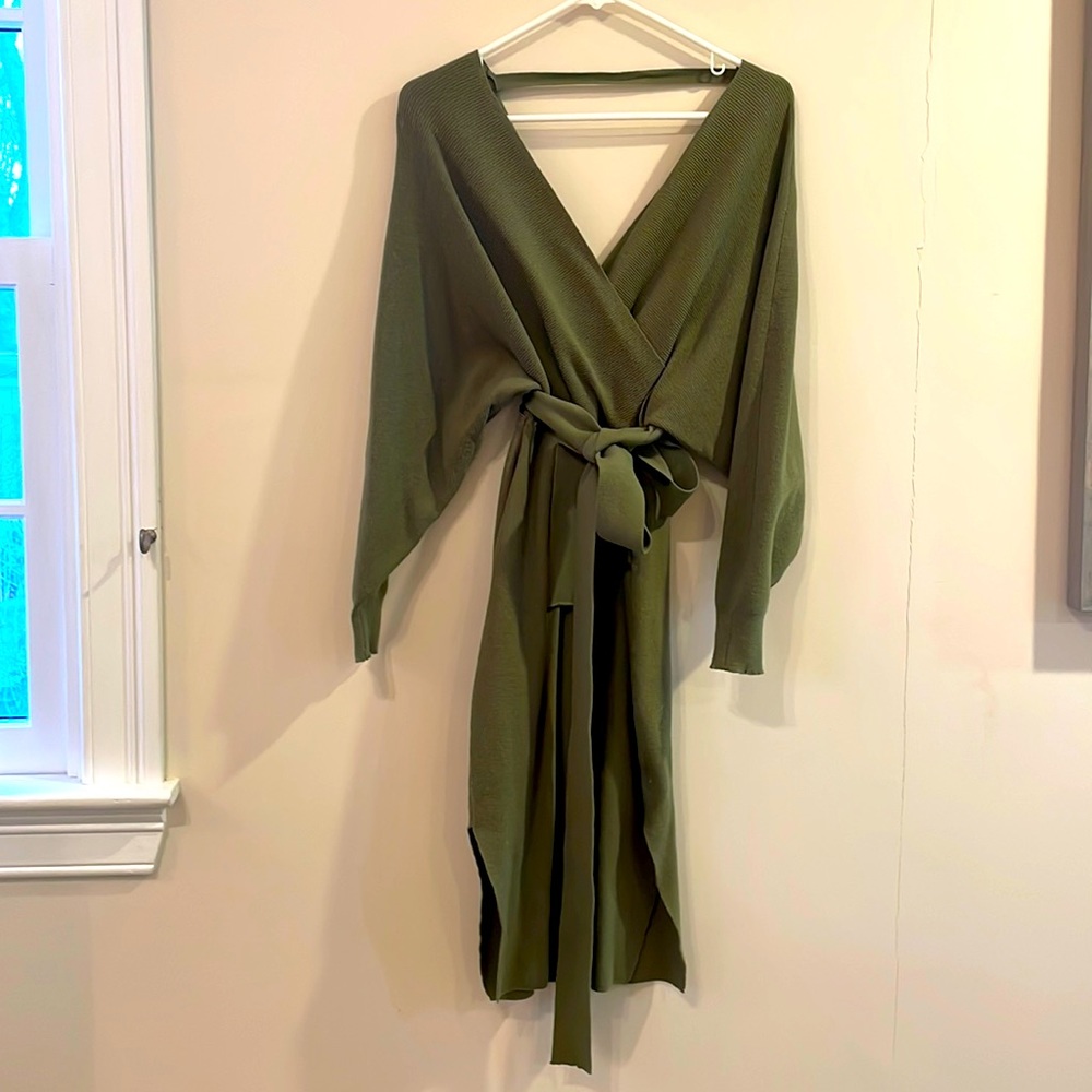 Olive green dress